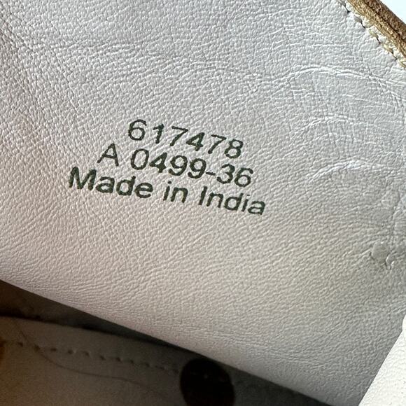 Boden Boots Tan Faux Suede Western Ankle Boot Studs Straps Women's Size 36 5.5 - Picture 5 of 11